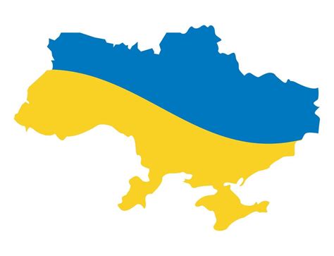 ukraine flag in map 14177062 Vector Art at Vecteezy