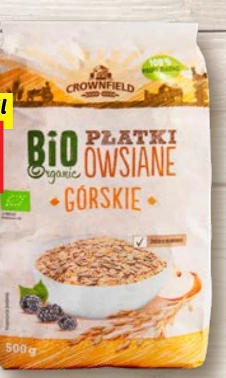 Płatki owsiane Crownfield promocja Lidl Ding pl