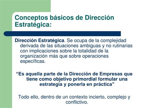 PPT DIRECCIÓN ESTRATÉGICA PowerPoint Presentation free download ID