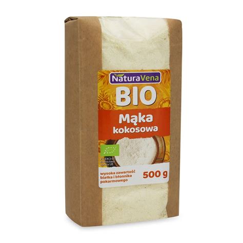 MĄKA KOKOSOWA BIO 500 g NATURAVENA sklep internetowy Delikatesy Zdrowo