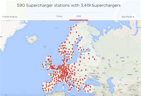 Tesla Supercharger Map Europe - Time Zones Map