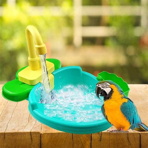 Petlex Bird Bath for Cage - Indoor Bird Bath Fountain & Shower Accessories for Parrots ...