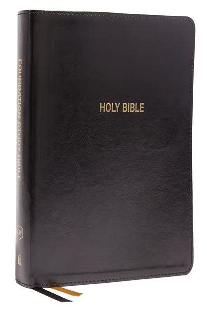 KJV Foundation Study Bible, Large Print, Red Letter, Black – Re-vived