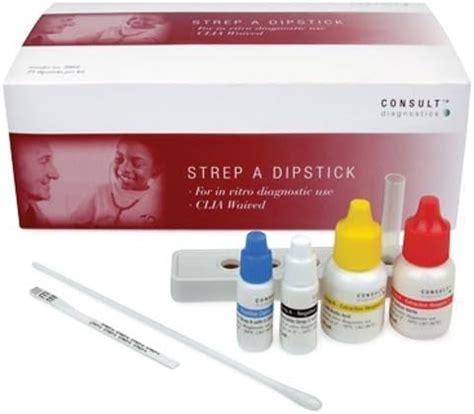 McKesson Rapid Diagnostic Test Kit Medi Lab Performance Strep A CLIA