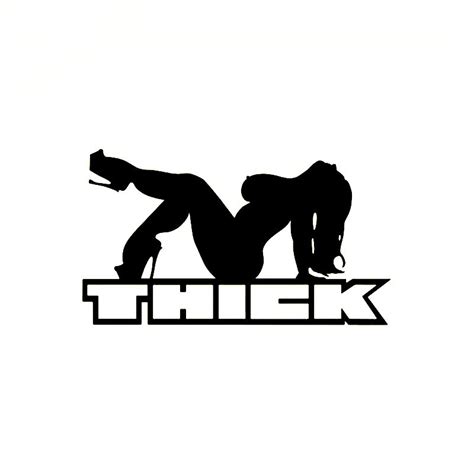 2021 18 4 10 5cm THICK Decal SEXY BIG CHICK Mudflap Girl Sticker Decal