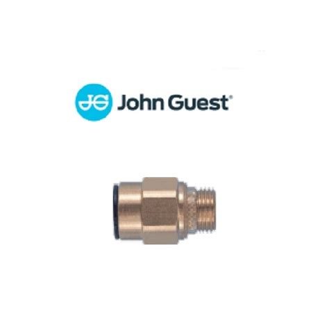 John Guest RM011214 12mm Tube OD X 1 2 BSP Thread Brass Straight