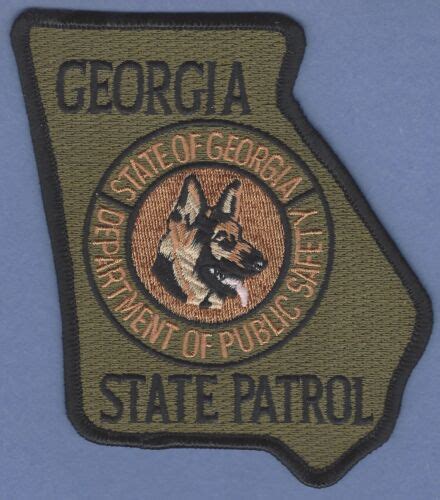 Georgia State Patrol Department Of Public Safety K 9 Unit Shoulder