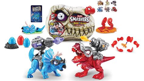 Smashers Dino Island T Rex Battles The Toy Insider