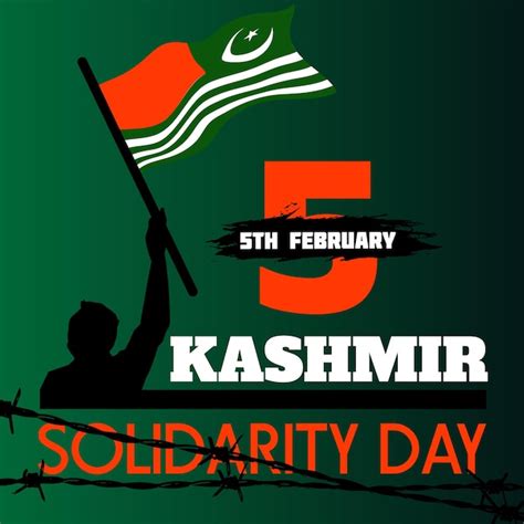 Premium Vector Kashmir Solidarity Day Th February Vector Art Poster