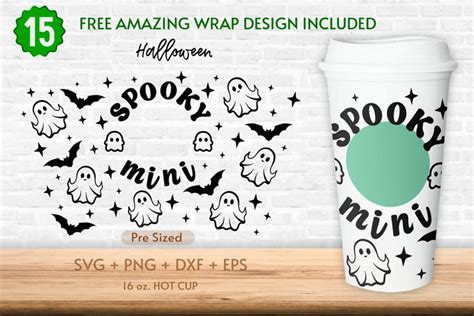 Oz Spooky Mini Starbucks Hot Cup Svg Cute Boo Halloween