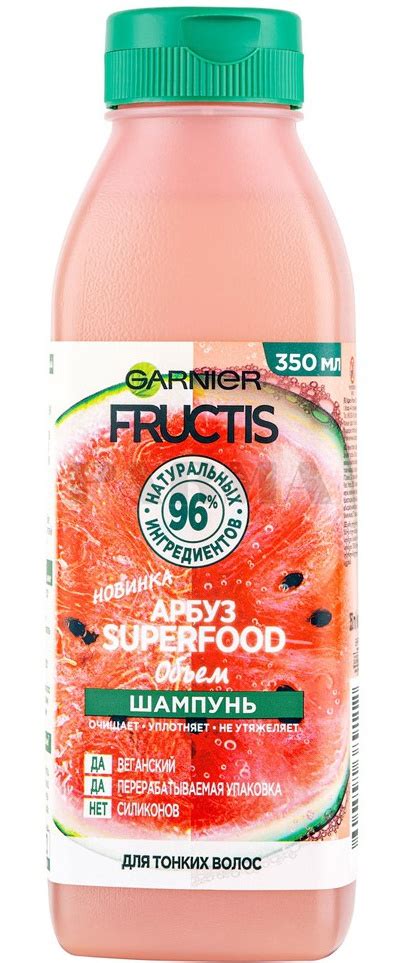 Garnier Fructis Superfood Арбуз ingredients Explained