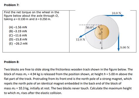 Solved Find The Net Torque On The Wheel In The Figure Below Chegg