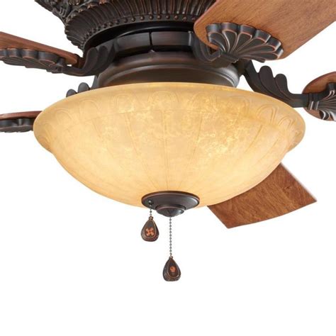 Harbor Breeze Lynstead 52 In Specialty Bronze Led Indoor Flush Mount