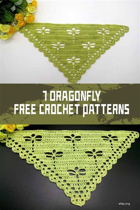 Dragonfly Free Crochet Patterns Crochet Dragonfly Pattern Shawl