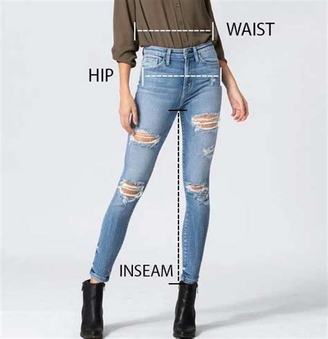 WOMEN'S JEANS SIZE CHART – Jeans.com