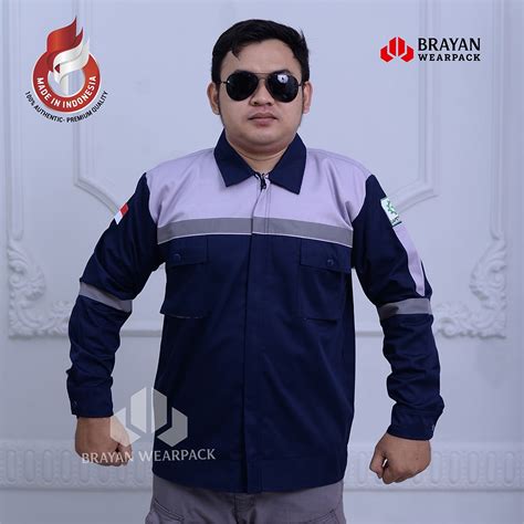 Jual Kemeja Safety Wearpack Kerja Baju Pdl Lengan Panjang Seragam