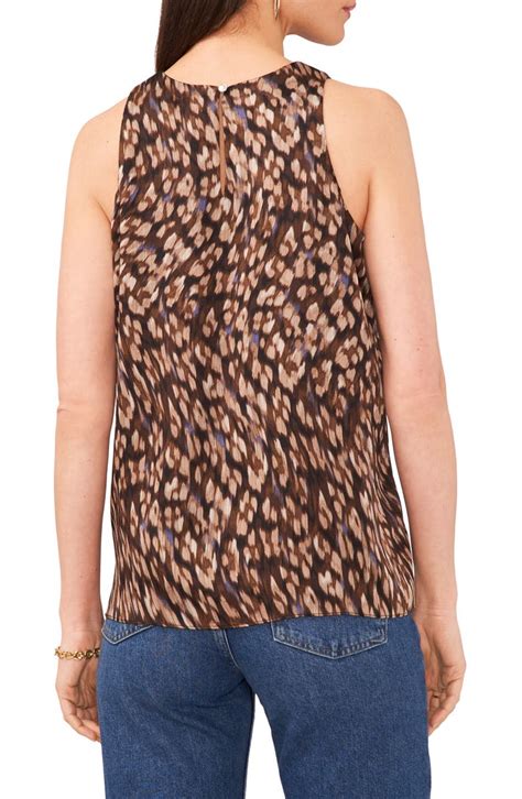 Vince Camuto Leopard Print Sleeveless Top Nordstromrack