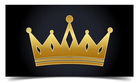 Premium Vector Luxury Gold Royal King Crown Icon Silhouette