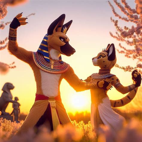 anubis  bastet slow dance  spring sunset  alteregobro