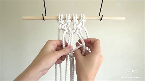 Alternating Square Knot How To Tie A Macrame Alternating Square Knot