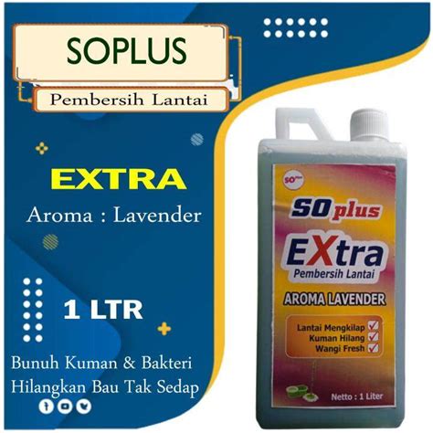 COD Cairan Pembersih Lantai Super Pel Extra Soplus 1 Liter Aroma