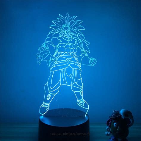 Lampe 3D Dragon Ball Broly à LED