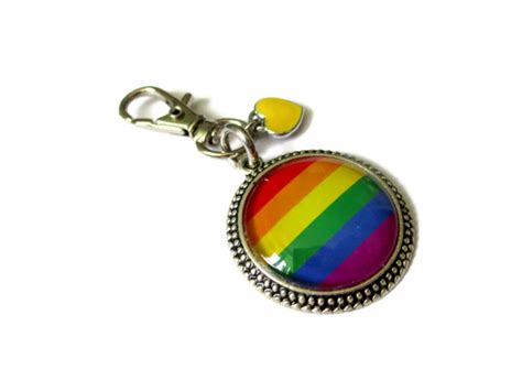 Lgbt Keychain Lgbt Pride Keychain Rainbow Keychain Gay Etsy