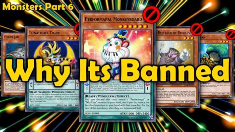 Explaining All Banned Main Deck Monsters In Yugioh Part 6 Youtube