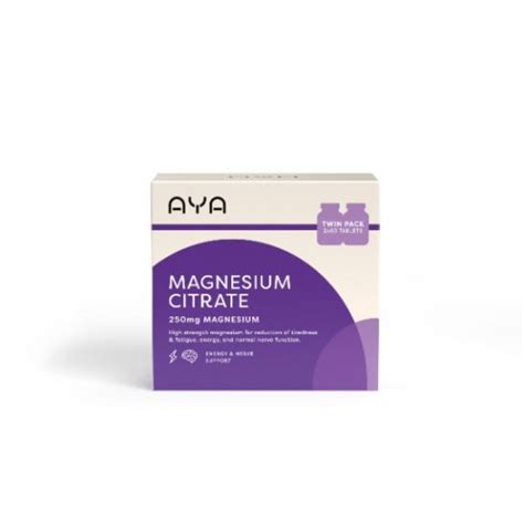 Aya Magnesium Citrate Twin Pack 120 Tablets