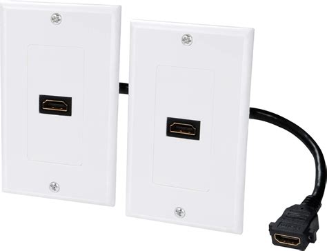 Amazon HDMI Wall Plate 1 Port 4k 2 Pack HDMI Faceplate Single