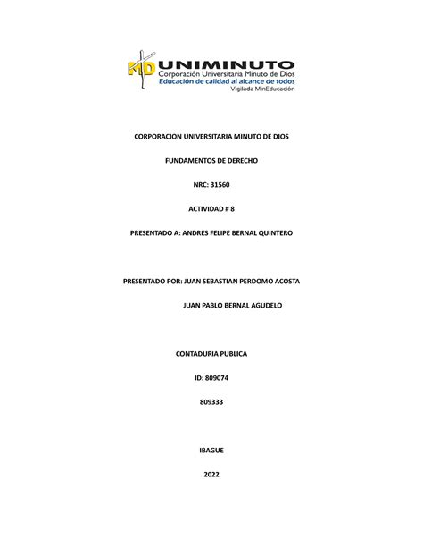 Actvidad 8 ACT 8 CORPORACION UNIVERSITARIA MINUTO DE DIOS
