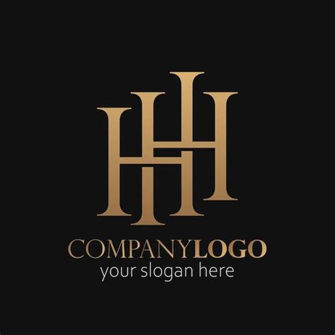 Premium Vector | Hh monogram logo elegant