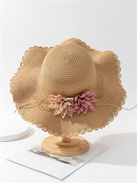 Flower Decor Straw Hat Cappelli