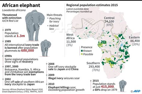 African Elephant Population Graph