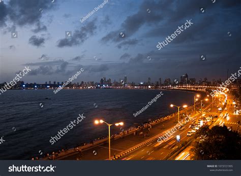 Marine Drive Mumbai Night India Stock Photo 1073721995 | Shutterstock