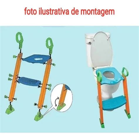 Redutor De Assento Infantil Escadinha Para Troninho Vaso Sanitario