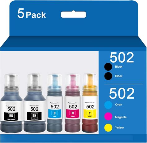 Amazon 502 T502 Ink Ink Refill Bottles For Epson For EcoTank ET