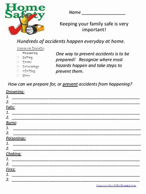 Free Printable Pedestrian Safety Worksheets