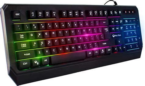 Meetion K Waterproof Rainbow Backlit Gaming Keyboard Black Buy