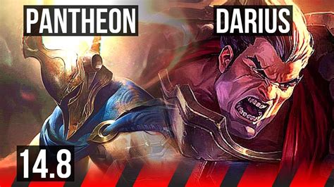 Pantheon Vs Darius Top Solo Kills Legendary K Dmg