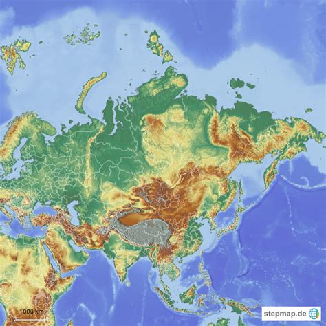 StepMap Asien Landkarte für Asien