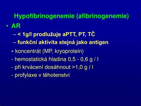 PPT Vrozené poruchy krevního srážení PowerPoint Presentation free