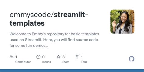 GitHub Emmyscode Streamlit Templates Welcome To Emmy S Repository