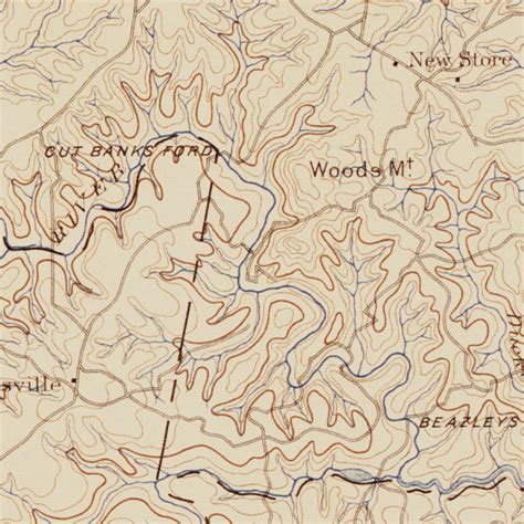 Va Appomattox Authoritative Us Topos Historic 1892 Map By Western