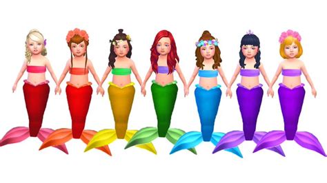 Tomi Lyn On Twitter Toddler Mermaids New Cc 🌈🧜‍♀️ This Is A Cc