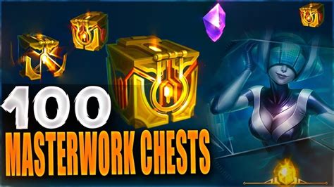 New Masterwork Chests 100 Opening New Hextech Chests League Of