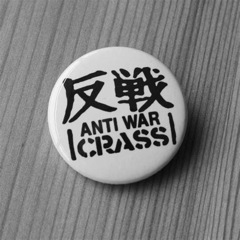 Crass Anti War Black Badge Todestrieb