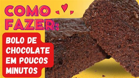 Bolo De Chocolate Super Fofinho Youtube