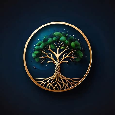 Premium Photo | Create a realistic logo featuring a tree AI generated