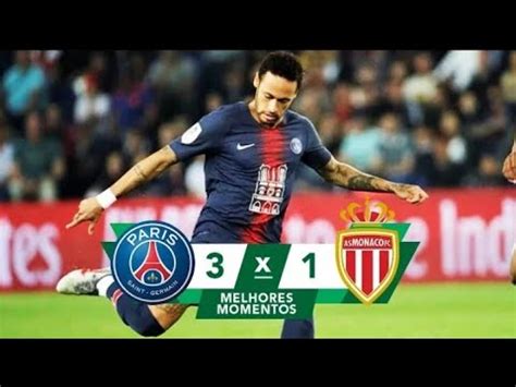 Psg X Monaco Melhores Momentos Frances Youtube